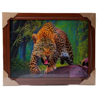 Картина 5D DS835/52 №52 "Леопард на камнях"