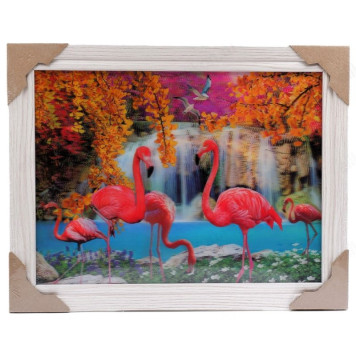 Картина 5D DS835/56 №56 "Фламинго у водопада"