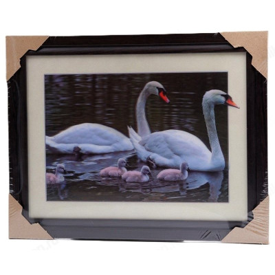 Картина 5D DS835/62 №62 "Лебединая семья"