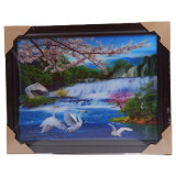 Картина 5D DS835/63 №63 "Лебеди у водопада"