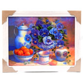 Картина 5D DS835/74 №74 "Фиалки и абрикосы"