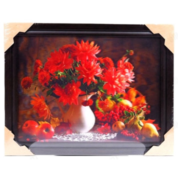 Картина 5D DS835/75 №75 "Георгины красные"