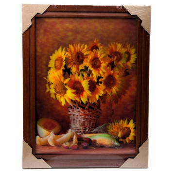 Картина 5D DS835/83 №83 "Подсолнухи в корзине"