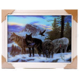 Картина 5D DS835/88 №88 36*46 "Волки в горах"