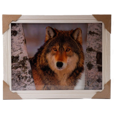 Картина 5D DS835/89 №89 36*46 "Волк в березах"