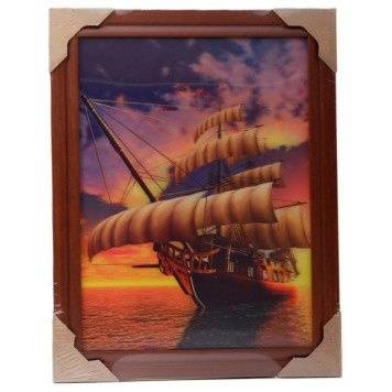 Картина 5D DS835/9 №9 " Парусник" 
