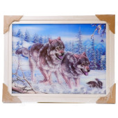 Картина 5D DS835/91 №91 36*46 "Бегущие волки"