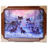 Картина 5D DS835/94 №94 36*46 "Волчье семейство"