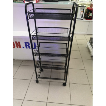 Этажерка 5-и ярусная металл на колесах