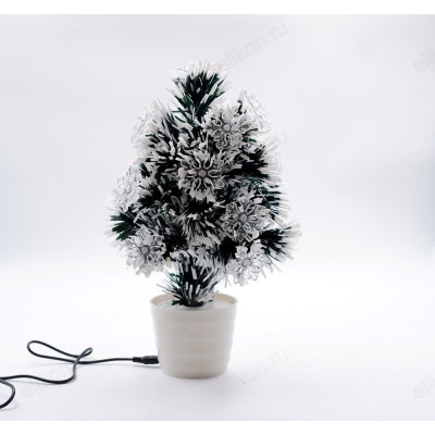 Елка подсветка 32см ЕПС/32 снежинка-1