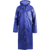 Дождевик Komfi EVA005B с капюшоном на кнопках СИНИЙ