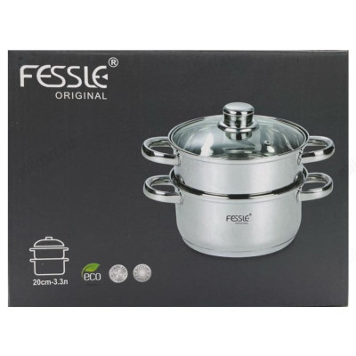 Мантоварка стальная F-01201-202ST 20см 3,3л-6