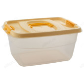 Контейнер пластик 12,5л для пищевых продуктов бежевый
