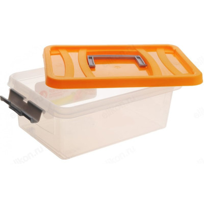 Контейнер пластик 8л для пищевых продуктов оранжевый