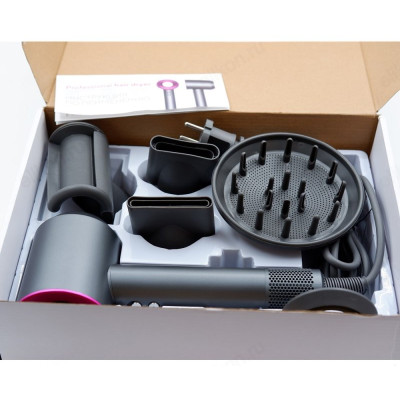 Фен Leafless hair dryer, серебристый/малиновый, 1600 Вт-7