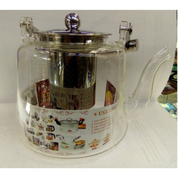 Чайник заварочный стекло F169-1300 1,3л-1