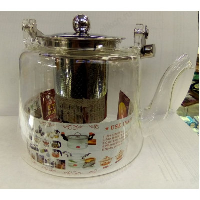 Чайник заварочный стекло F169-1300 1,3л-1