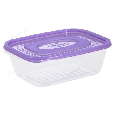 Контейнер пластик 0,6л с крышкой