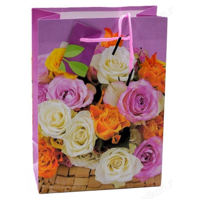 Пакет подарочный 20*14*7 бумага F-5-1