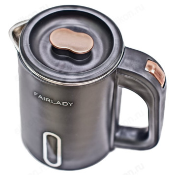 Чайник металлический FA-1080 0,8л Black-1