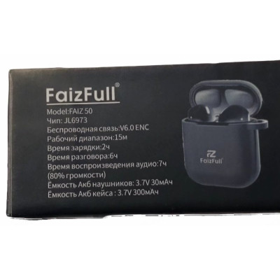 Гарнитура Bluetooth FaizFull TWS FAIZ 50 черный-2