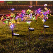 Фонарь уличный Бабочки ФБ-160716 солнечная батарея