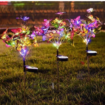 Фонарь уличный Бабочки ФБ-160716 солнечная батарея