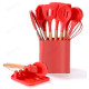 Набор кухонный силикон артFL430A-13PC 11пр красн