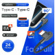 Кабель USB FaizFull FR202 C-C Type-C-Type-C 1,2м