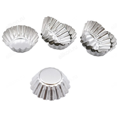 Форма для выпечки тарталеток 8см металл ФВ-8 5шт-2