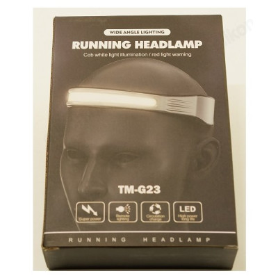 Фонарь налобный G23 лента аккумуляторный-1