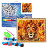 Мозаика алмазная GA79047 Огненный лев