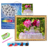 Мозаика алмазная GB73567 Пионы в вазе