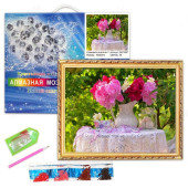 Мозаика алмазная GB73567 Пионы в вазе