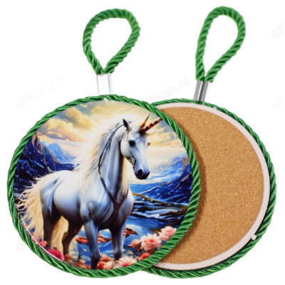 Подставка под горячее керамика GD-14 14см (1730) микс-1