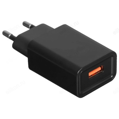 Зарядка сетевая GoPower GP1U 1USB 2.4A 12W 220V чёрный-1