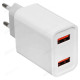Зарядка сетевая GoPower GP2U 2USB 2.4A 12W 220V белый