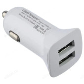 Зарядка авто GoPower GPC06-2U 2USB белый