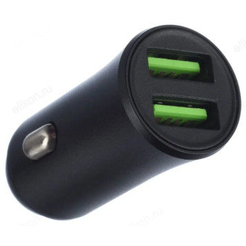 Зарядка авто GoPower GPC07-2U 2USB чёрный