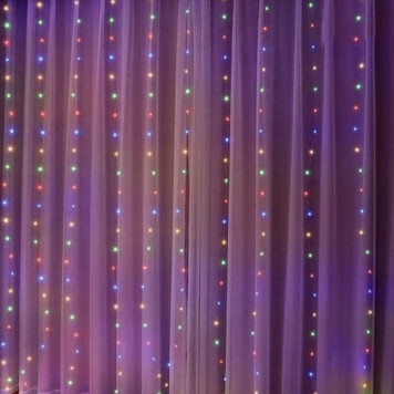 Гирлянда-штора 3*1 цветн ГШЦ-158317