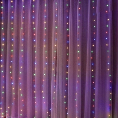 Гирлянда-штора 3*1 цветн ГШЦ-158317