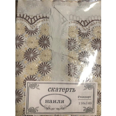 Скатерть Наиля ажурная 110*140см-2