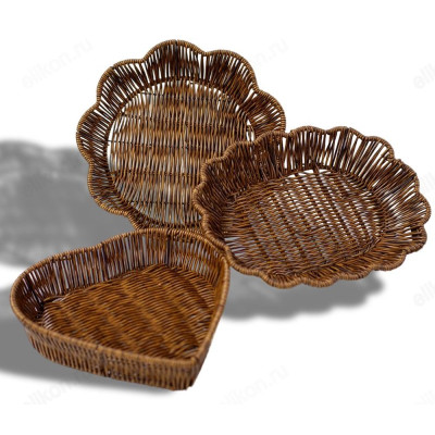 Корзина плетеная H19 пластик-2