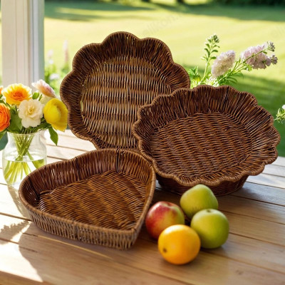 Корзина плетеная H19 пластик