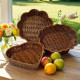 Корзина плетеная H19 пластик
