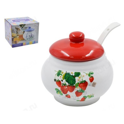 Сахарница с ложкой Клубничное лето НС210-Р67