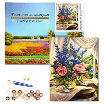 Картина по номерам HCEG31894 Цветы в вазе