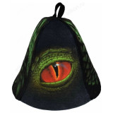 Шапка банная Глаз дракона войлок hot pot