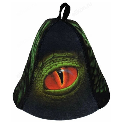 Шапка банная Глаз дракона войлок hot pot