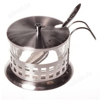 Сахарница стекло HT06-S B1 мет.подстак